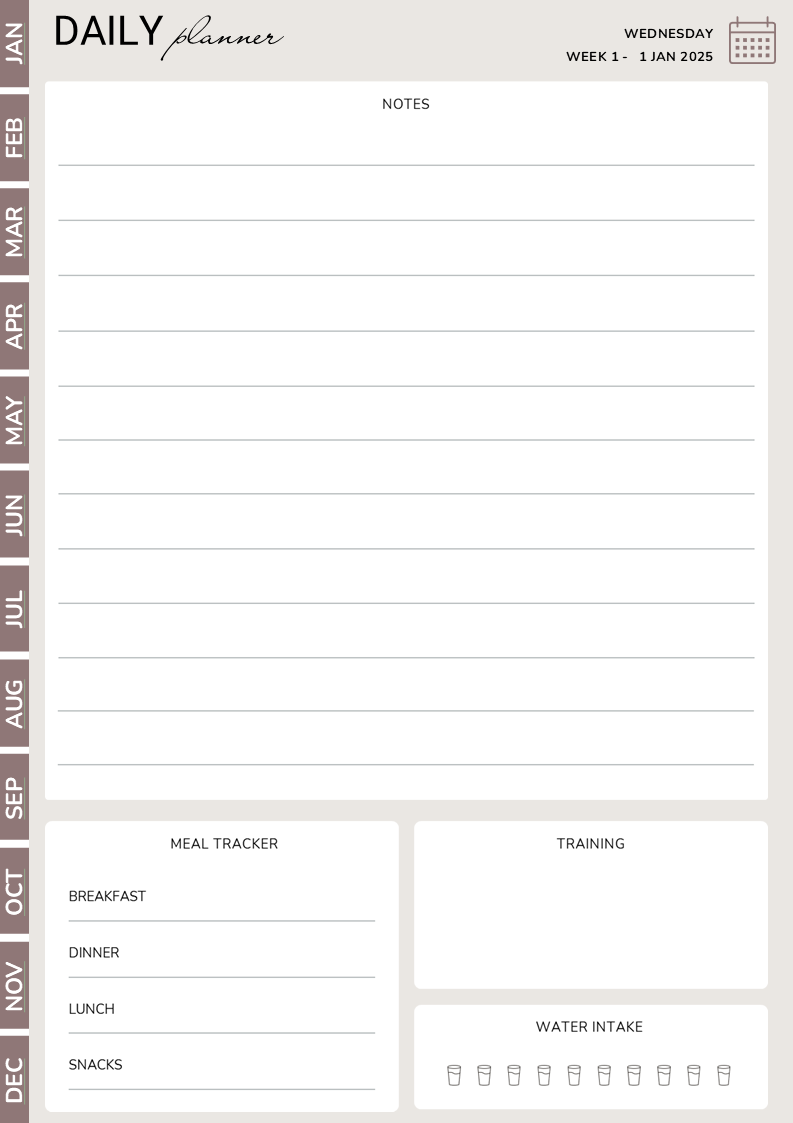One Year Plan