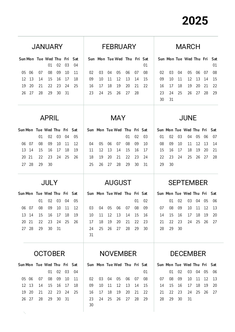 One Year Plan