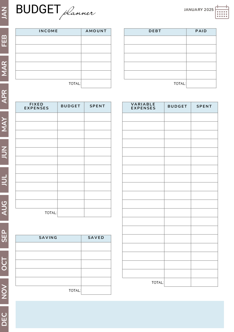 One Year Plan