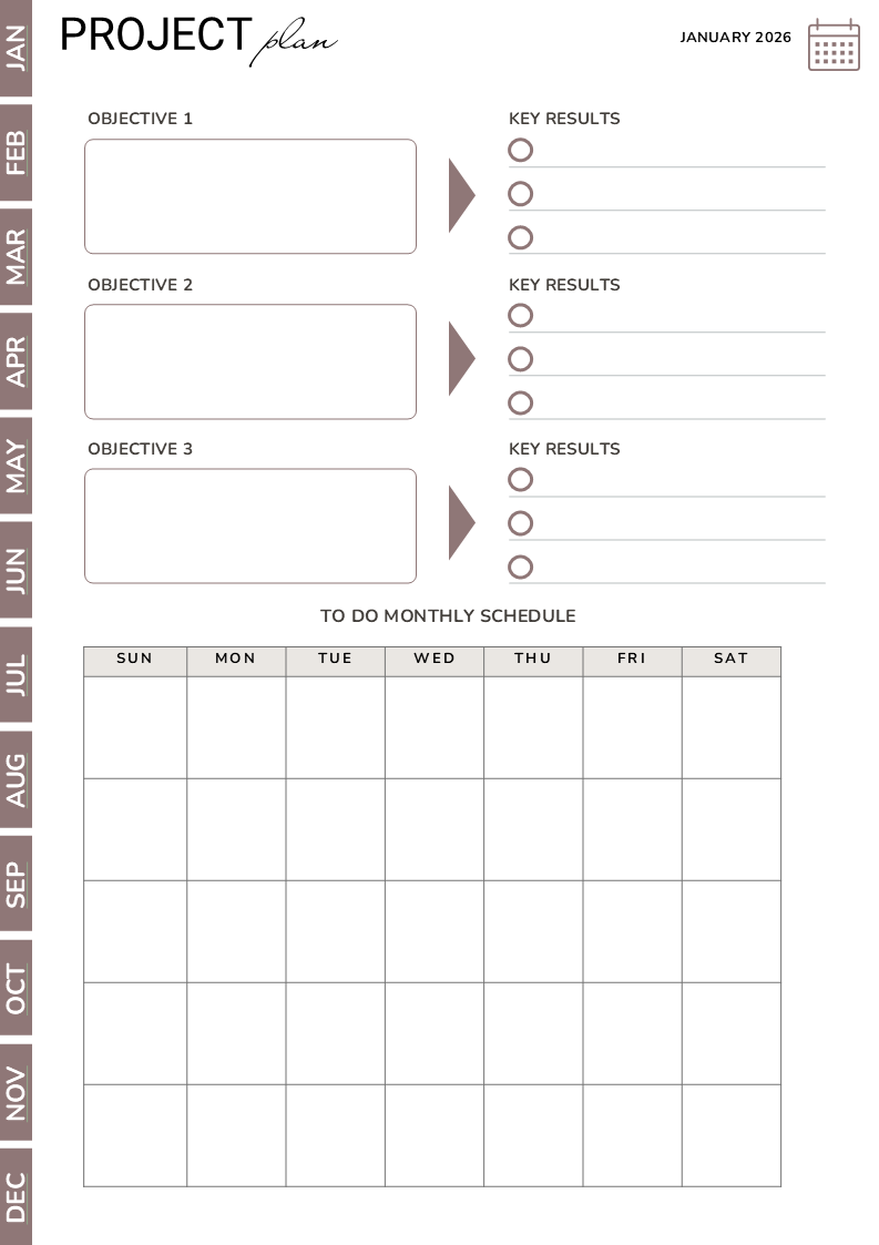 One Year Plan