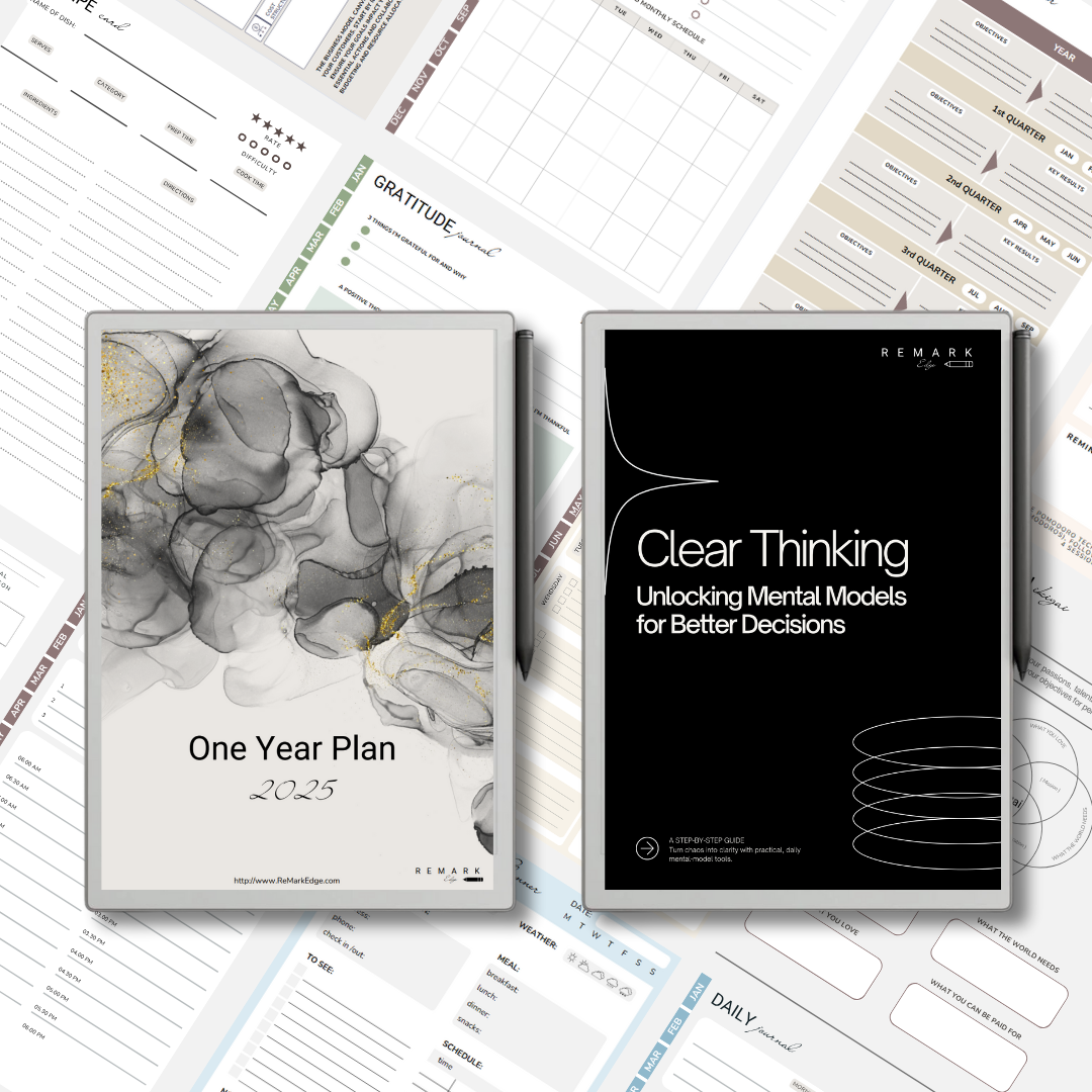 Productivity Templates and Mental Models bundle