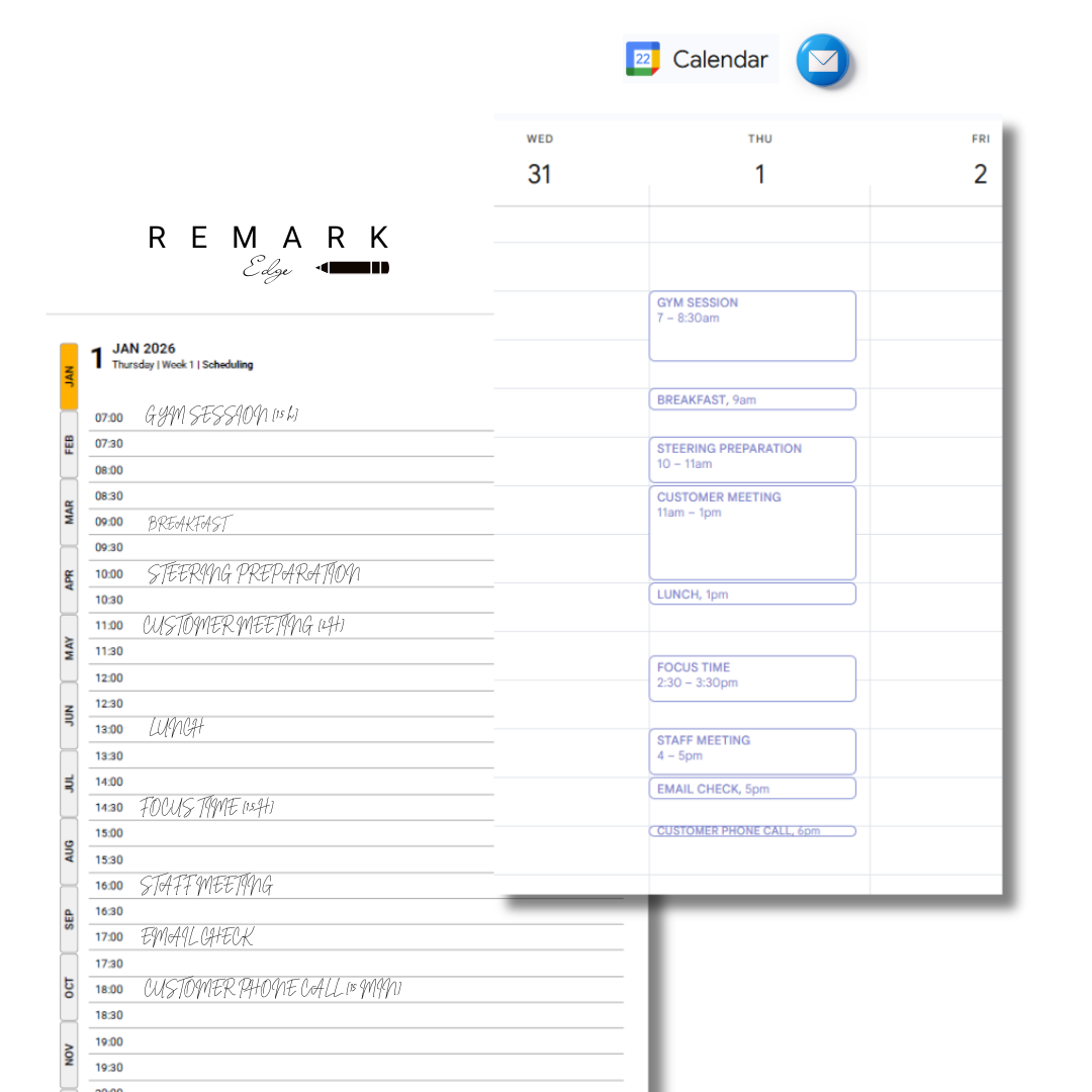 Engage: from reMarkable to Calendar & Contacts